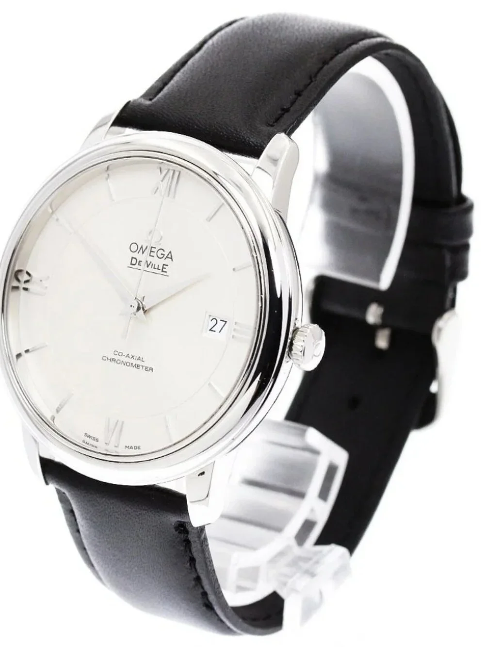 OMEGA De Ville Prestige Coaxial 424.13.40.20.02.001 Silver Dial AT Men's_968947